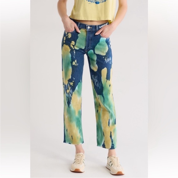 MOTHER SUPERIOR The Thrasher flood jeans in lava lamp wash size 24